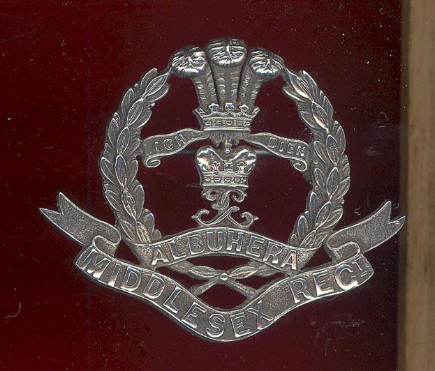Middlesex Regiment Officer's cap badge