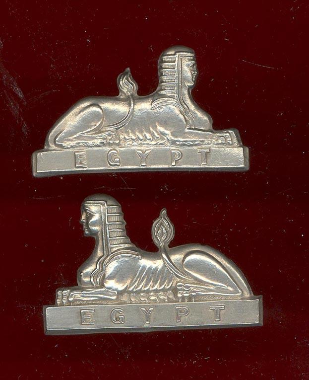 The Manchester Regiment Victorian OR's collar badges