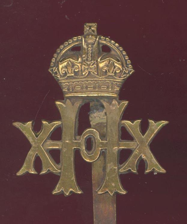 20th Hussars WW1 OR's cap badge