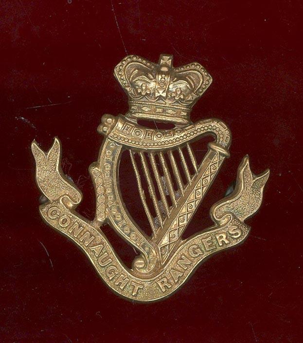 Irish The Connaught Rangers Regiment Victorian OR's cap badge