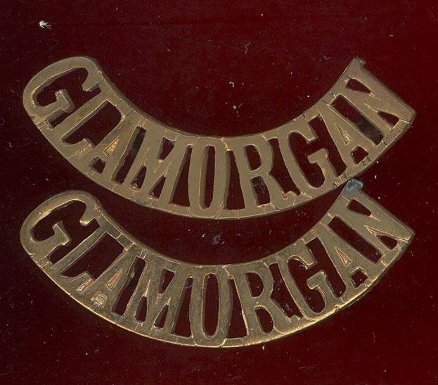 GLAMORGAN Glamorganshire Yeomanry shoulder title