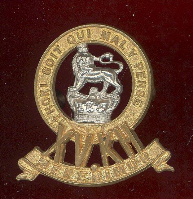 15th King's Hussars Victorian OR's cap badge