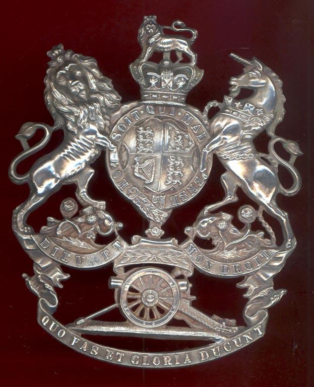 Royal Artillery Volunteers Victorian Officer's helmet plate