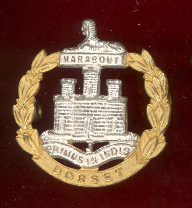 The Dorset Regiment. Officer's dress cap badge