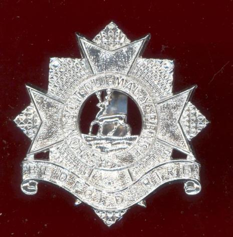 Bedfordshire TA Regiment staybright cap badge