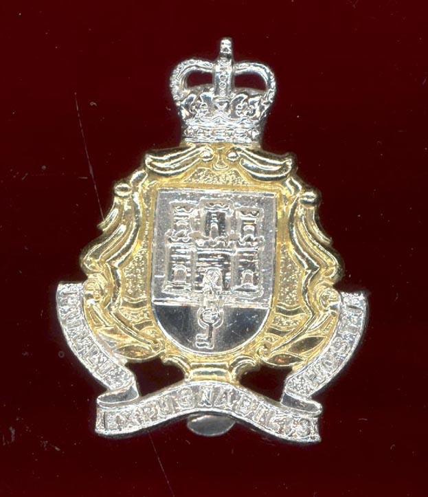 The Gibraltar Regiment staybright cap badge