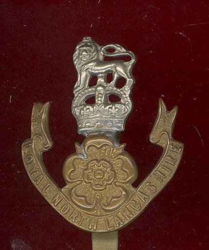 Loyal North Lancashire Regiment WW1 ORs cap badge