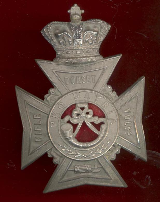Dorset Rifle Volunteers Victorian OR’s helmet plate.