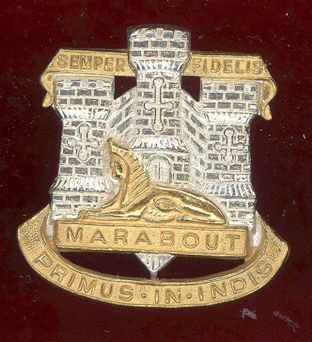 The Devonshire & Dorset Regiment Officer's cap badge