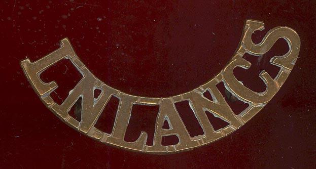 L.N.LANC'S Loyal North Lancashire Victorian shoulder title