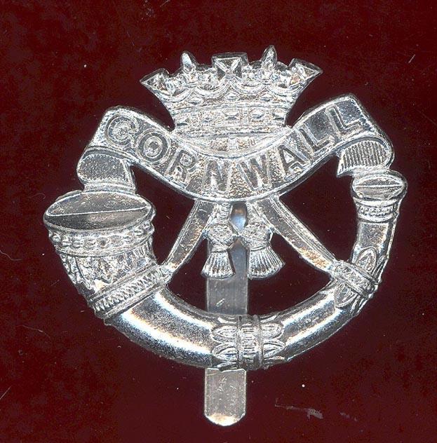Duke of Cornwall's Light Infantry staybright cap badge