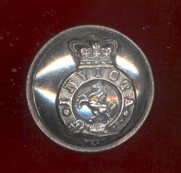 East Kent Militia original Victorian large Officer's button