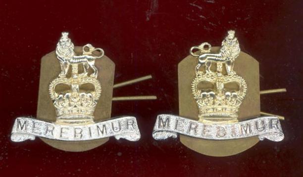 15th/19th King's Hussars OR's staybright collar badges