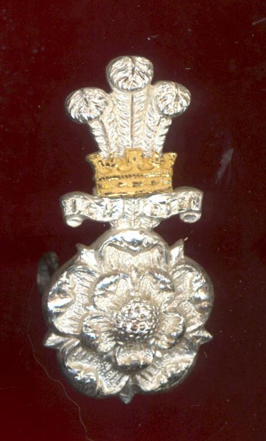 Yorkshire Hussars Yeomanry Officer's dress cap badge