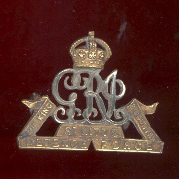St. Kitts Defence Force f.s. cap badge