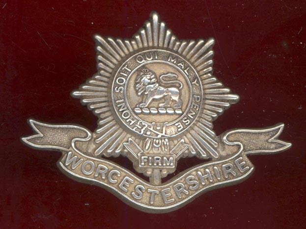 3rd (Militia Bn.)The Worcestershire Regiment Officer's cap badge