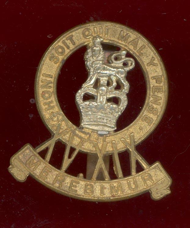 15th/19th King's Hussars OR's cap badge