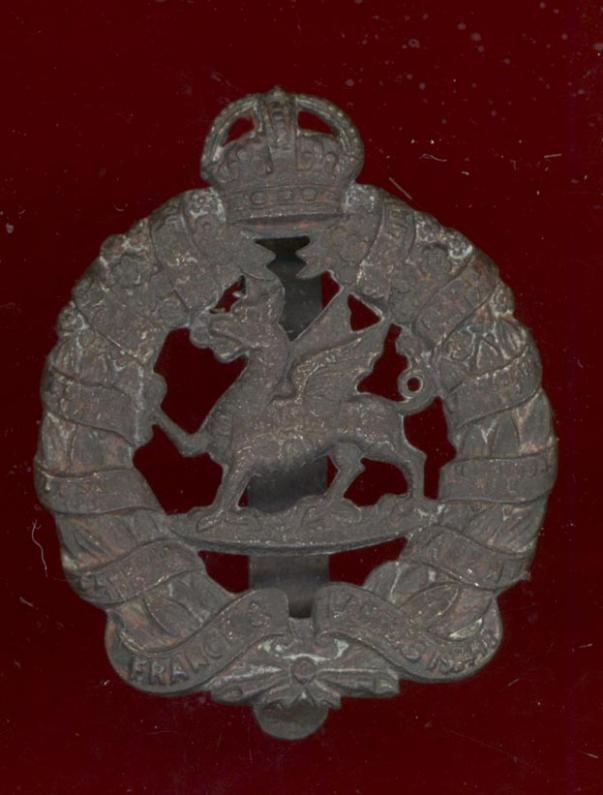Welsh; 1st Monmouthshire Regiment OR's cap badge