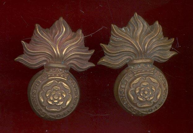 Royal Fusiliers City of London Regt. Victorian OR's collar badges