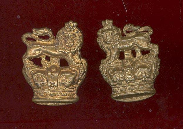 Royal West Kent Regiment. Victorian OR's collar badges