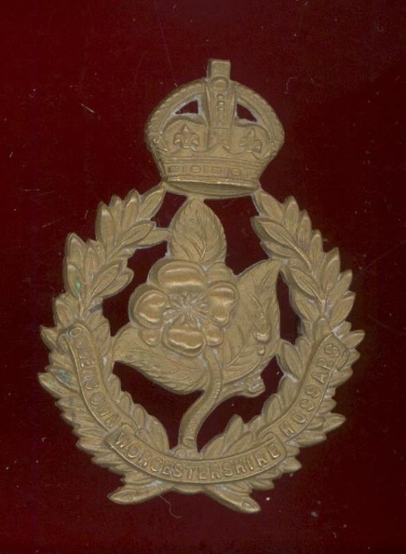 Queen's Own Worcestershire Hussars Yeomanry cap badge