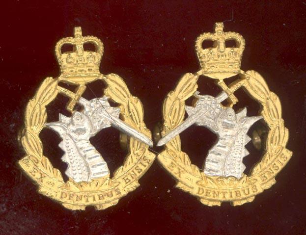 Royal Army Dental Corps Officer's dress collar badges