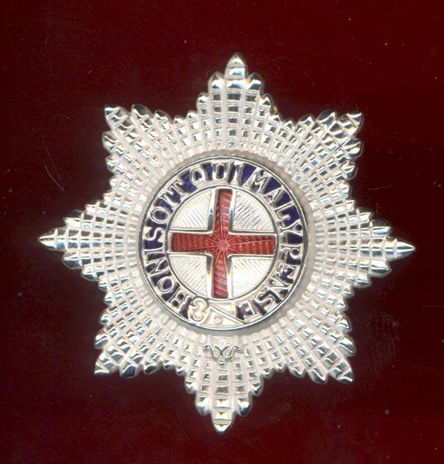 Coldstream Guards Warrant Officer's forage cap badge