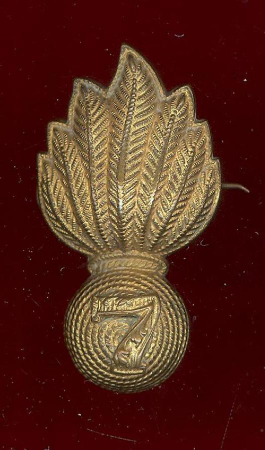 7th (City of London) Battalion, London Regiment  Officer’s forage cap badge.