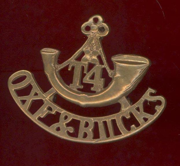 Bugle / T4 / OXF & BUCKS WW1 shoulder title