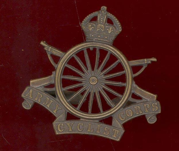 Army Cyclists Corps WW1 Officer's OSD cap badge