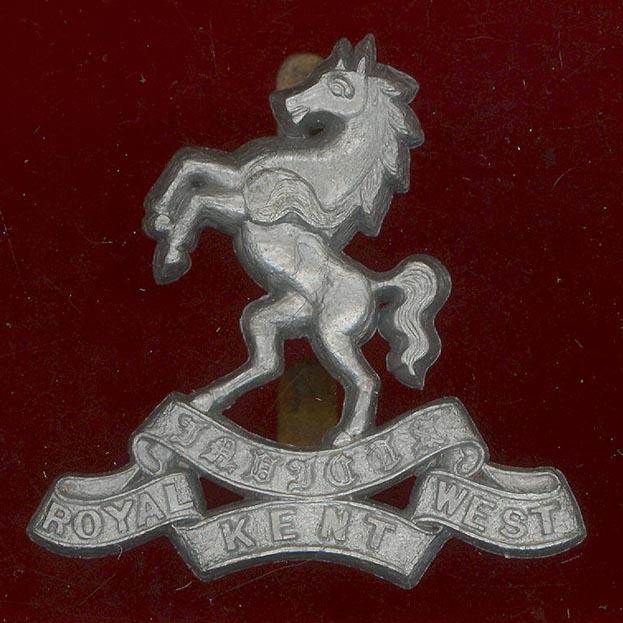 Royal West Kent Regiment WW2 plastic economy cap badge