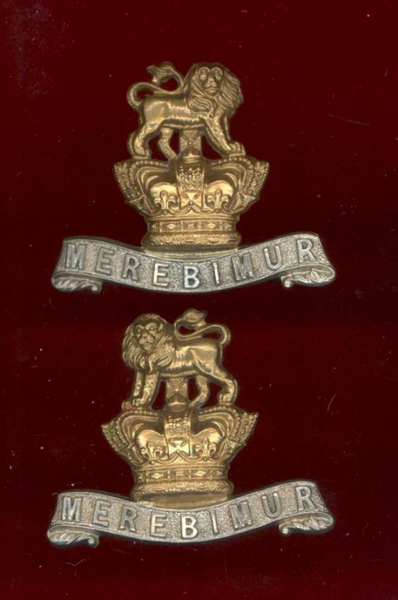 15th King's Hussars  Victorian OR's dress collar badges