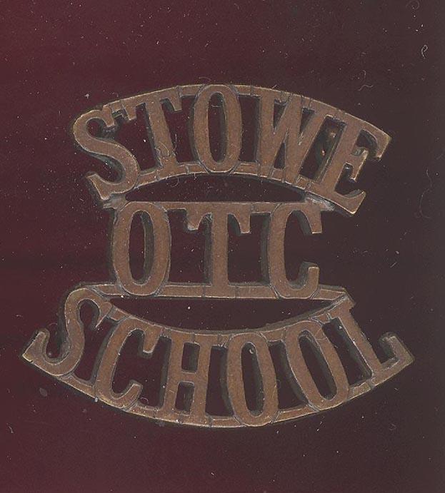STOWE / OTC / SCHOOL Stowe School Buckinghamshire O.T.C. shoulder title
