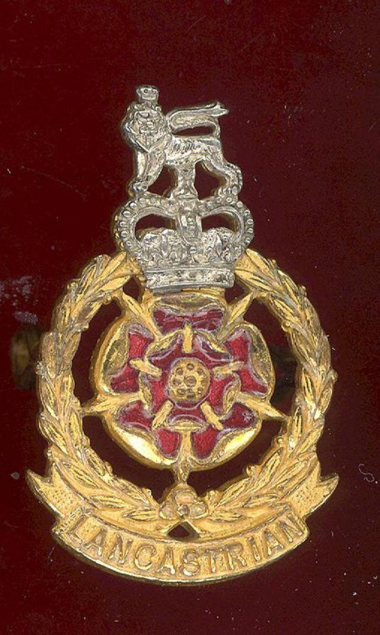 Lancastrian Brigade Officer's cap badge