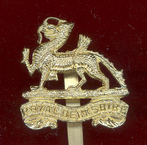 The Royal Berkshire Regiment staybright cap badge
