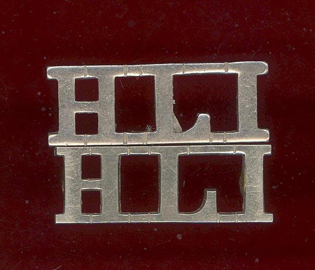 H.L.I. Highland Light Infantry shoulder titles