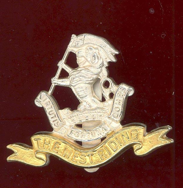 The Duke of Wellington's Regiment Officer's cap badge