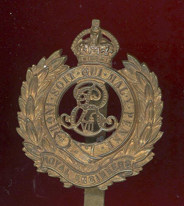 Royal Engineers EDVII OR's cap badge