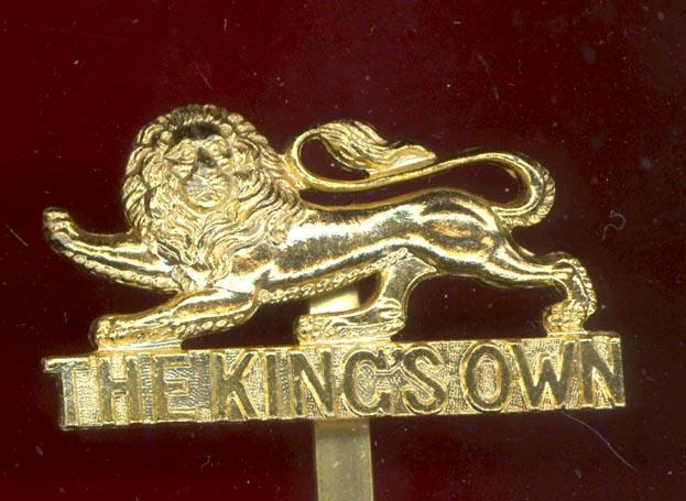 King's Own Royal Lancaster Regiment staybright cap badge