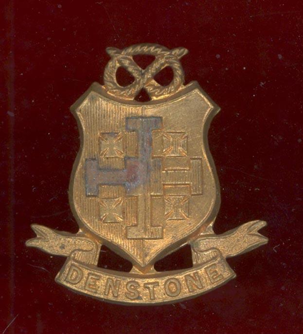 Denstone College Staffordshire O.T.C. cap badge