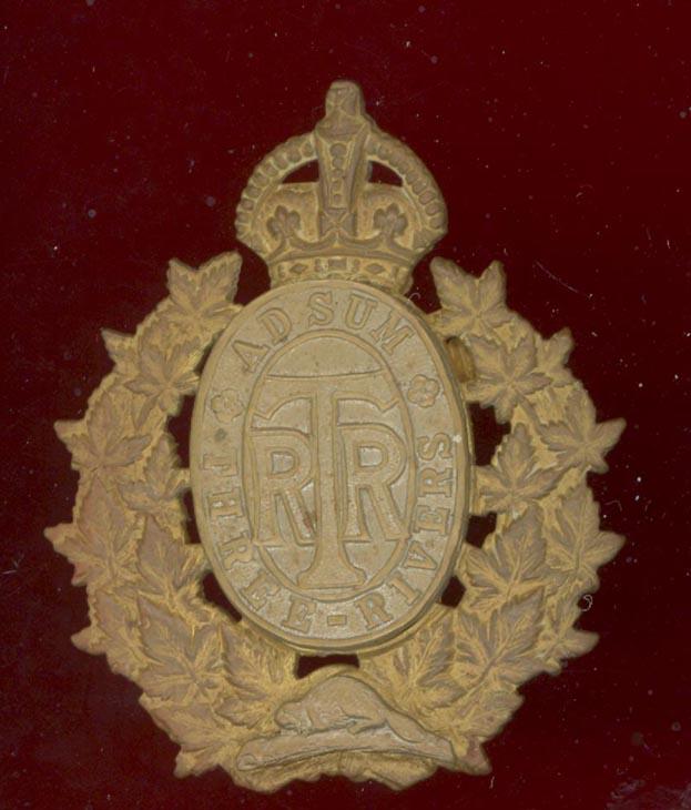 Canadian Three Rivers Regiment OR's cap badge