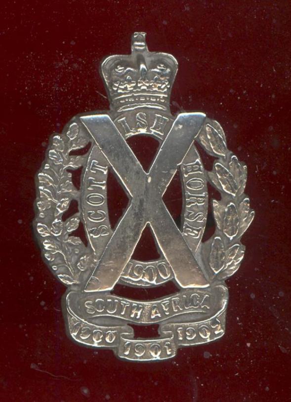Scottish Horse Yeomanry Officer's cap badge