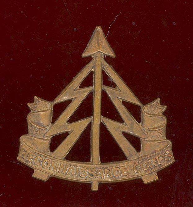 Reconnaissance Corps WW2 cap badge