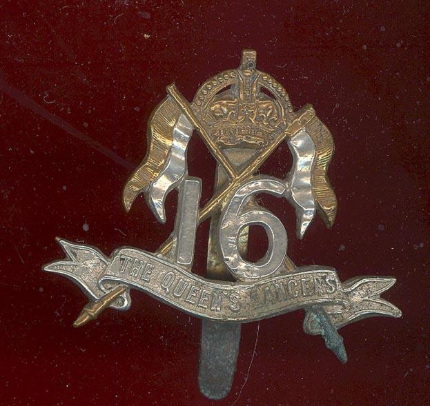16th The Queen's Lancers OR's cap badge