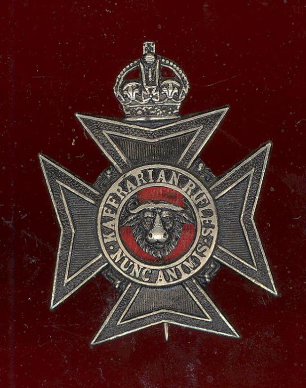 South African; Kaffrarian Rifles Officer's cap badge