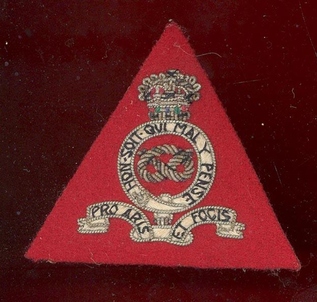 Staffordshire Yeomanry Q.O.R.R. Officer’s bullion beret badge.
