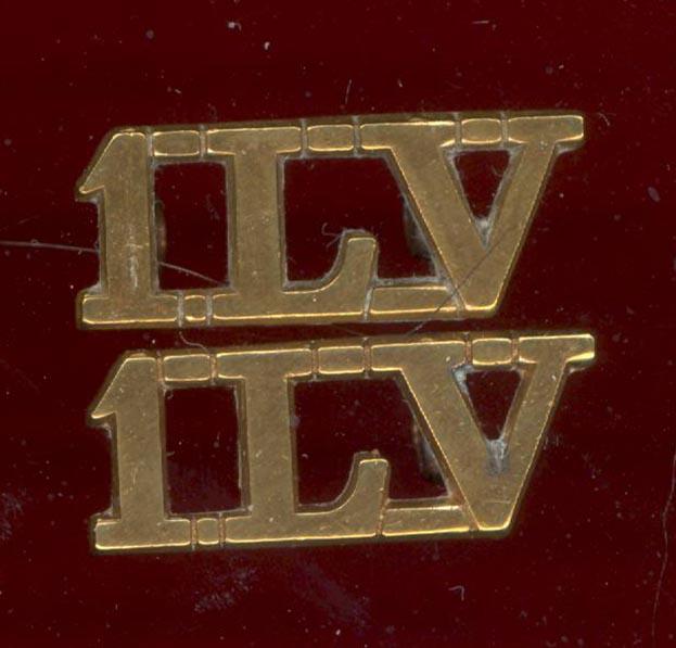 1 L V 1st Bn.Lancastrian Volunteers shoulder titles