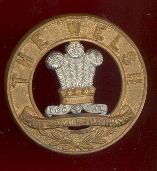 The Welsh Regt. Victorian OR's helmet plate centre.