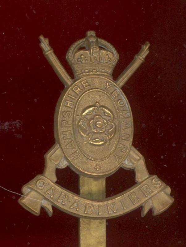 Hampshire Yeomanry Carabiniers OR's cap badge