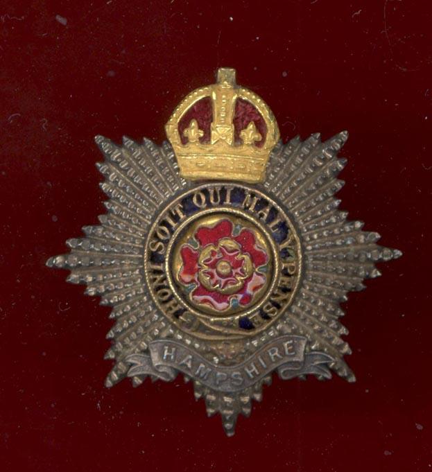 The Hampshire Regiment Officer's cap badge